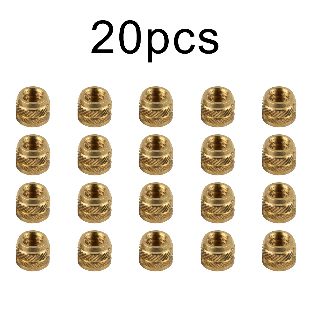 Home Improvement Services - 20pcs Brass Nuts 1/4-20 Thread Heat