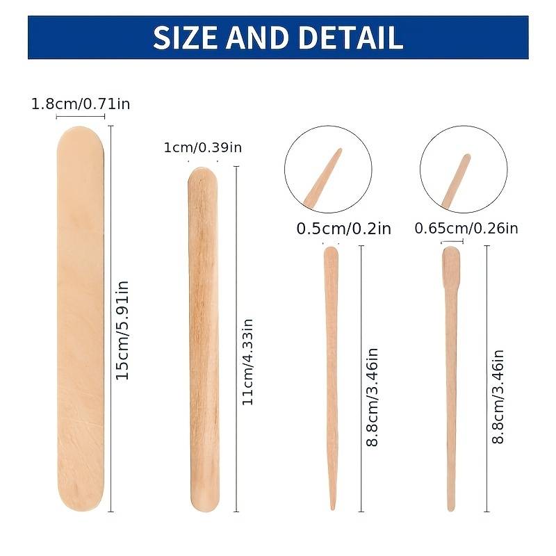 500/200/100Pcs Wooden Hair Rem - Wood Filler Stick 评论和价格