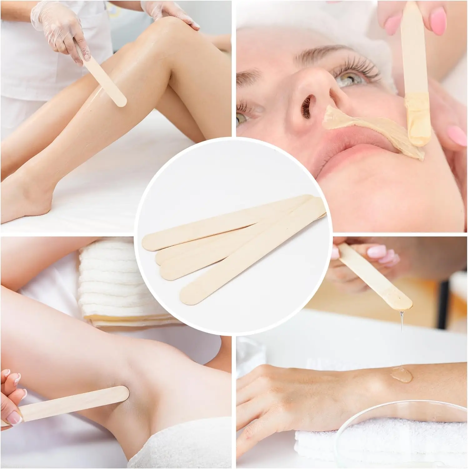200/100/50/5pcs Tattoo Waxing  - Wood Filler Stick 评论和价格