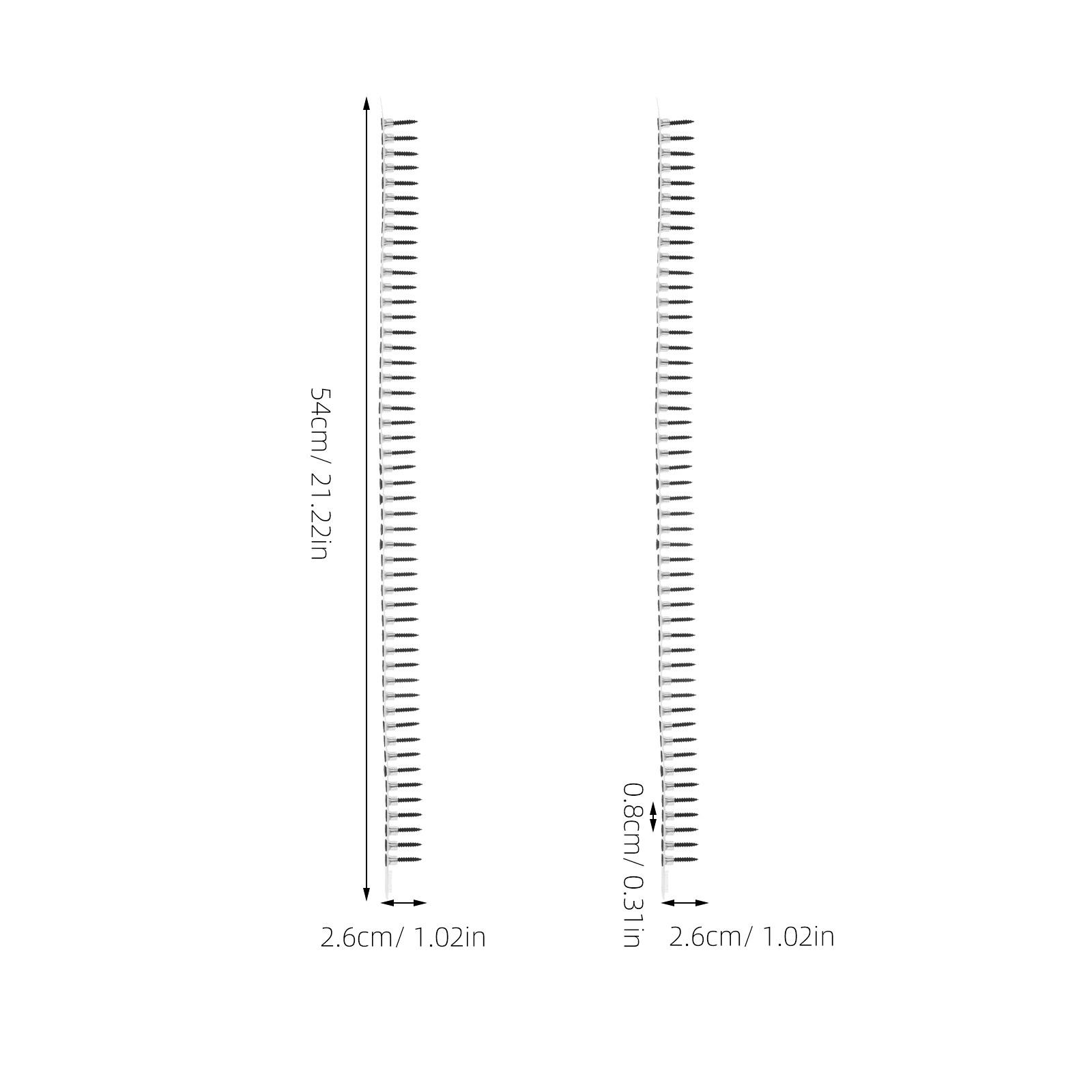 1000Pcs Heavy Duty Plastic Col - Picture Hanging Strip 评论和价格