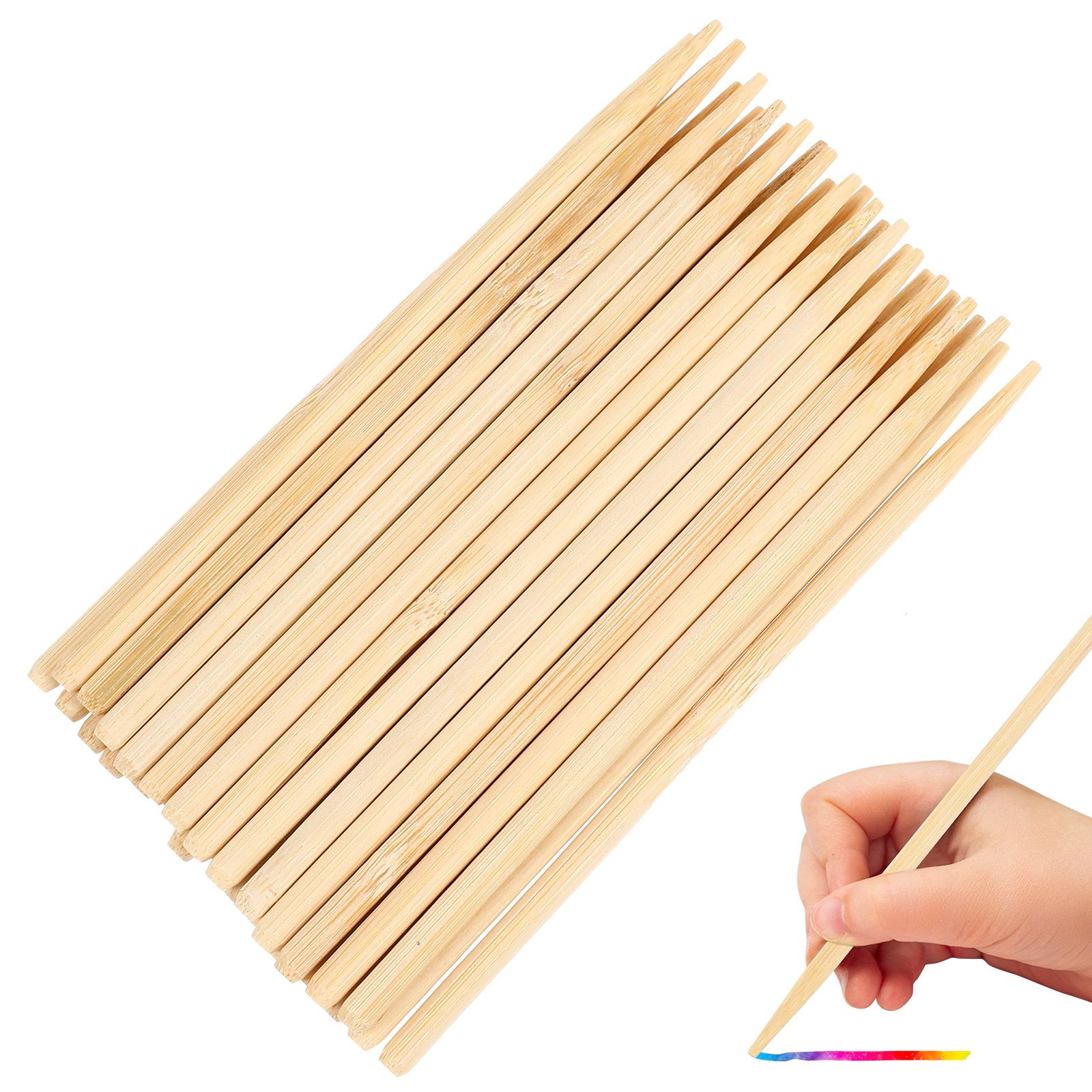 30pcs Scratch Bamboo Pens Wax  - Wood Filler Stick 评论和价格