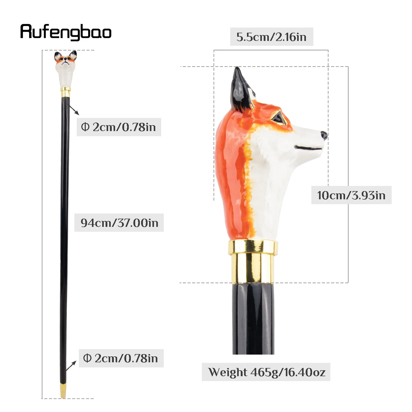Ceramic Red Fox Head Wooden Si - Wood Filler Stick 评论和价格