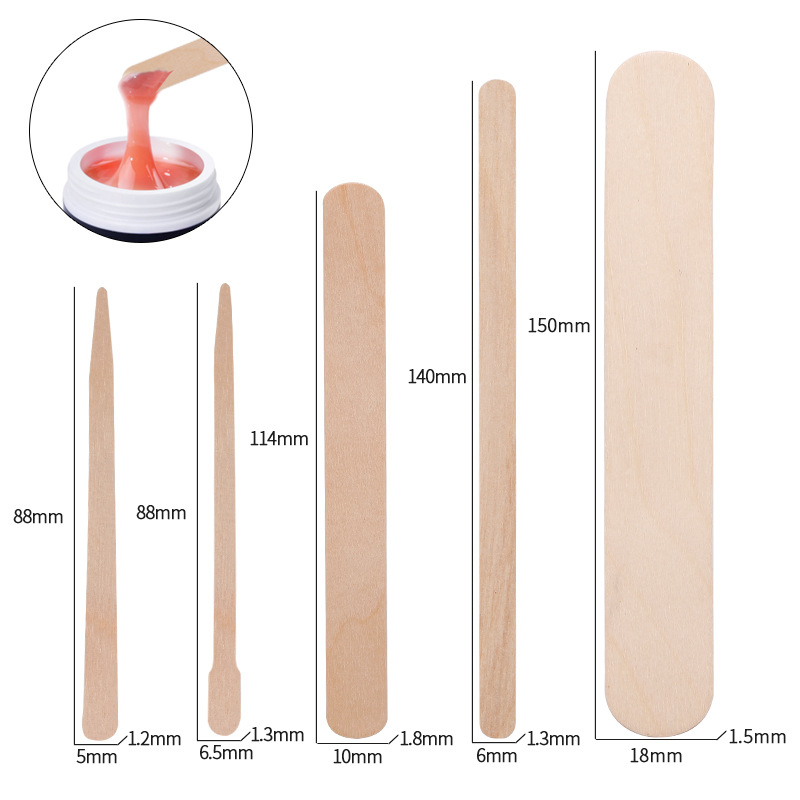 100pcs Disposable Waxing Woode - Wood Filler Stick 评论和价格