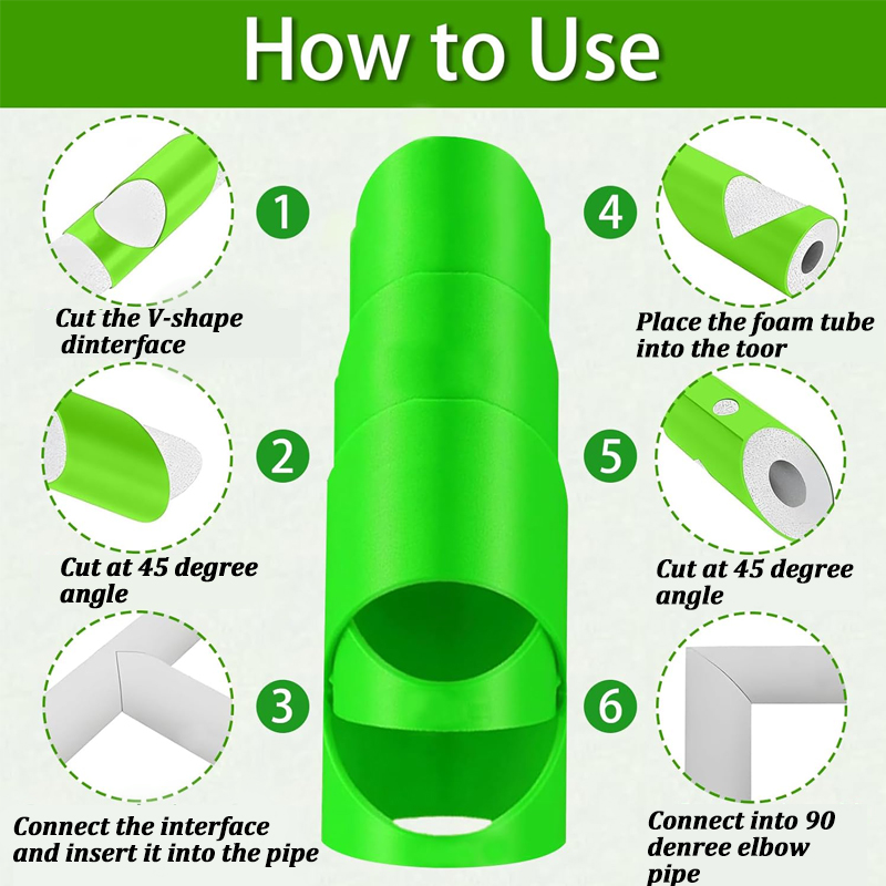 3Pcs Foam Pipe Cutter Tool Ins - Pipe Insulation Foam 评论和价格