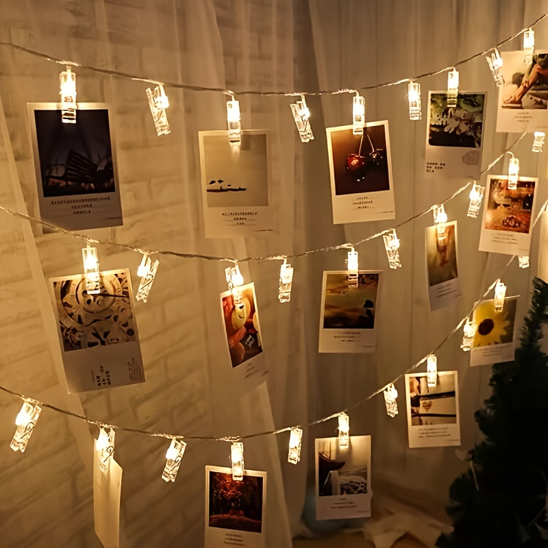 1.5/3/6/10m LED Photo Clip Str - Picture Hanging Strip 评论和价格