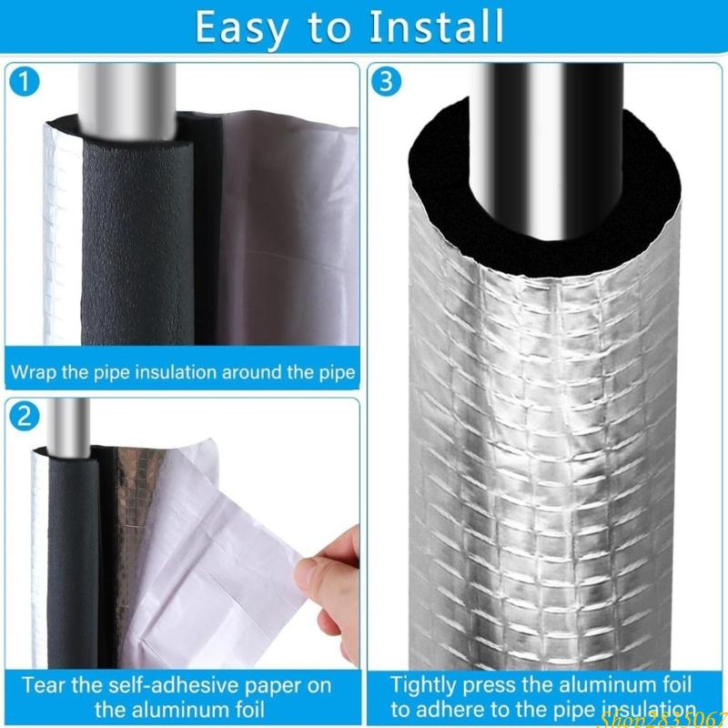 10Pcs Freeze Cover Pipe Wrap I - Pipe Insulation Foam 评论和价格