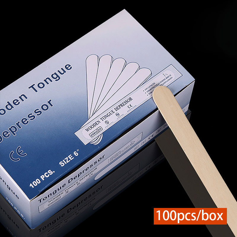 50/100pcs Tattoo Waxing Stick  - Wood Filler Stick 评论和价格