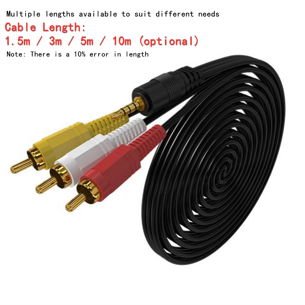 3.5mm to 3 RCA Audio Video Cab - Home Improvement Videos 评论和价格