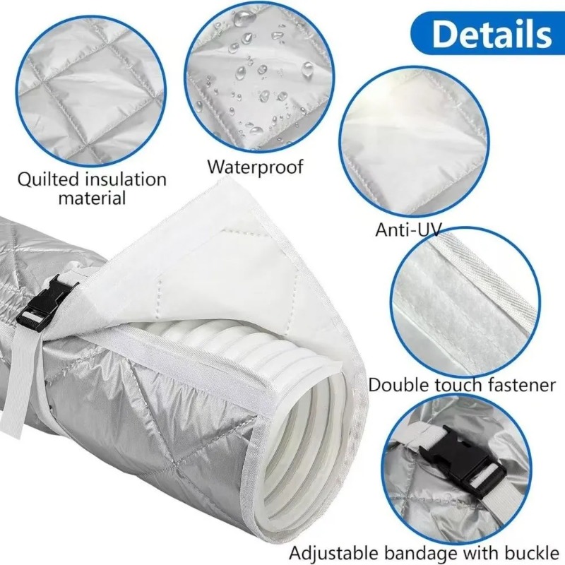 1PC Universal AC Hose Insulati - Pipe Insulation Foam 评论和价格