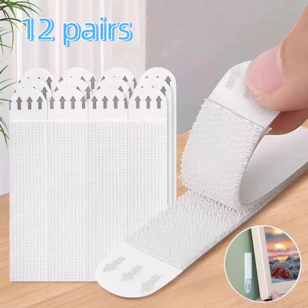 12 Pairs Heavy Duty Picture Ha - Picture Hanging Strip 评论和价格